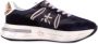 Premiata Zwarte leren sneakers met logo Black Dames - Thumbnail 5