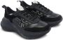 Premiata Zwarte Leren Sneakers Rubberen Zool - Thumbnail 2