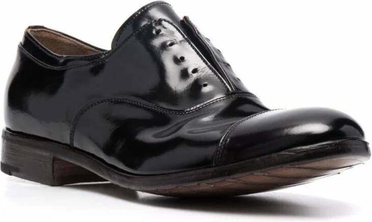 Premiata Zwarte Messing Veterschoenen Black Heren