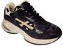 Premiata Low-Top Sneakers Baskets Sharky D Nylon Suu00E8de cuir Satin Noir in zwart - Thumbnail 6