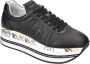 Premiata Zwarte Leren Sneakers met Python Detail Black Dames - Thumbnail 5