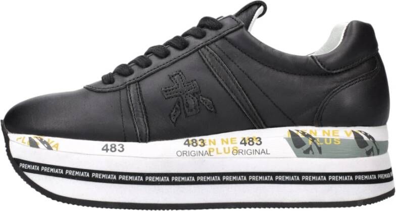Premiata Beth sneakers met plateauzool Zwart - Foto 6
