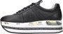 Premiata Zwarte Leren Sneakers met Python Detail Black Dames - Thumbnail 6