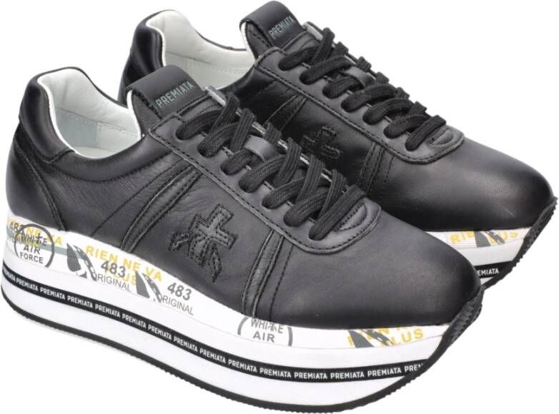 Premiata Zwarte Sneakers Black Dames