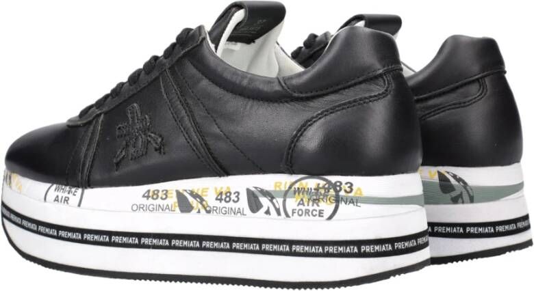 Premiata Beth sneakers met plateauzool Zwart - Foto 8