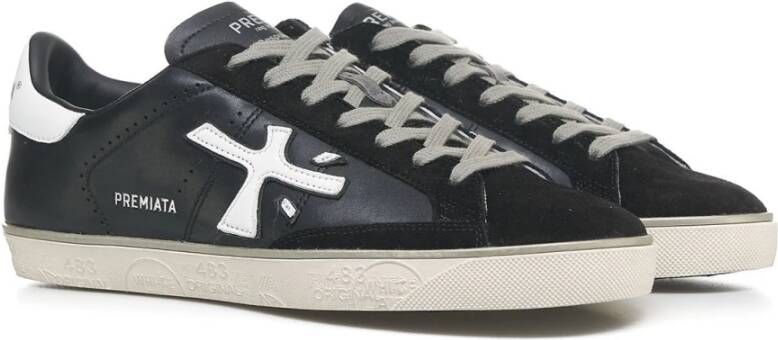 Premiata Zwarte Sneakers voor Mannen Aw24 Black Heren