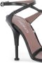 Premiata Zwarte Stiletto Hak Leren Sandalen - Thumbnail 2