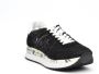 Premiata Zwarte Stof Conny Sneakers Black Dames - Thumbnail 2