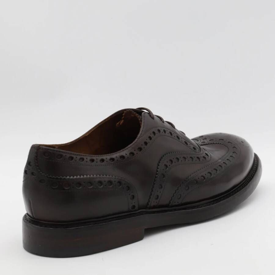 Premiata Zwarte Veterschoenen van Leer