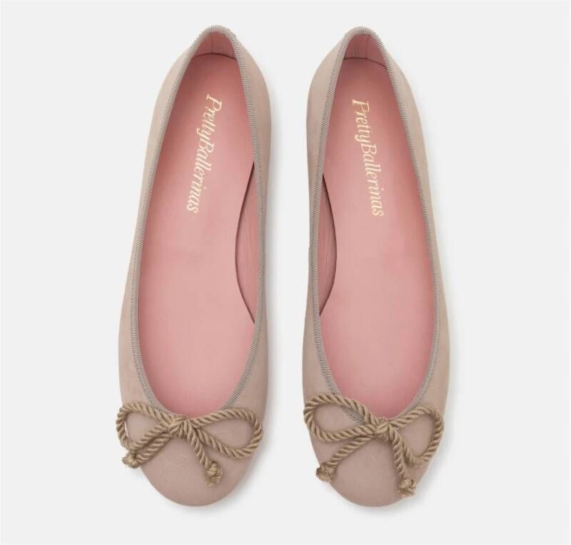 Pretty Ballerinas Beige Suède Ballerina Schoenen Beige Dames