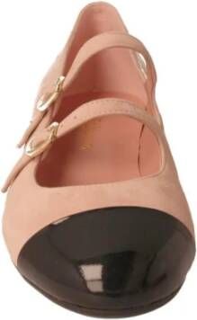 Pretty Ballerinas Dames Nude Suède Ballerina Schoenen Pink Dames