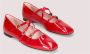 Pretty Ballerinas Dames Patent Leren Ballet Flats Red Dames - Thumbnail 2