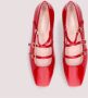 Pretty Ballerinas Dames Patent Leren Ballet Flats Red Dames - Thumbnail 3