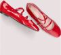 Pretty Ballerinas Dames Patent Leren Ballet Flats Red Dames - Thumbnail 5