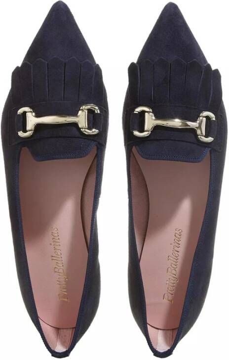 Pretty Ballerinas Franje Leren Ballerina's Blue Dames