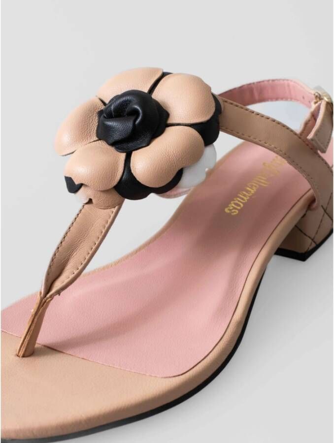 Pretty Ballerinas Handgemaakte Coco Ballerina`s met XL Bloem