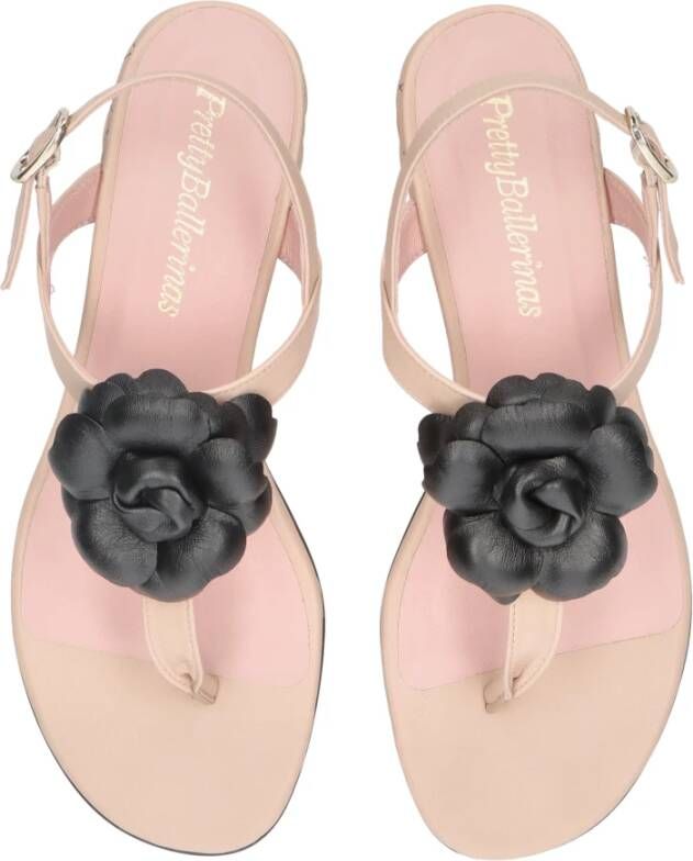 Pretty Ballerinas Handgemaakte leren sandalen met enkelband