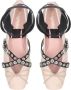 Pretty Ballerinas Stijlvolle leren dansschoenen met metalen oogjes - Thumbnail 2