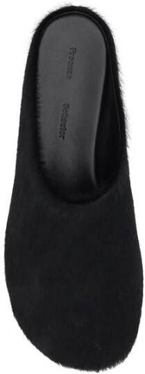 Proenza Schouler Leren Muiltjes met Pony Skin Detailing