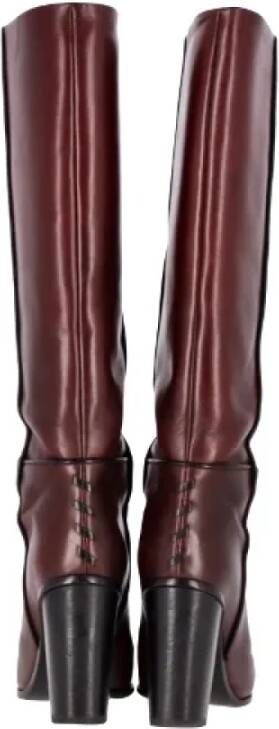 Proenza Schouler Pre-owned Leather boots Red Dames