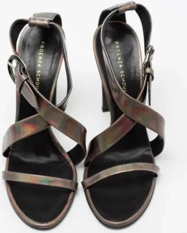 Proenza Schouler Pre-owned Leather sandals Gray Dames