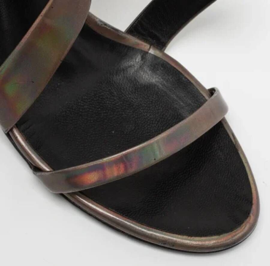 Proenza Schouler Pre-owned Leather sandals Gray Dames