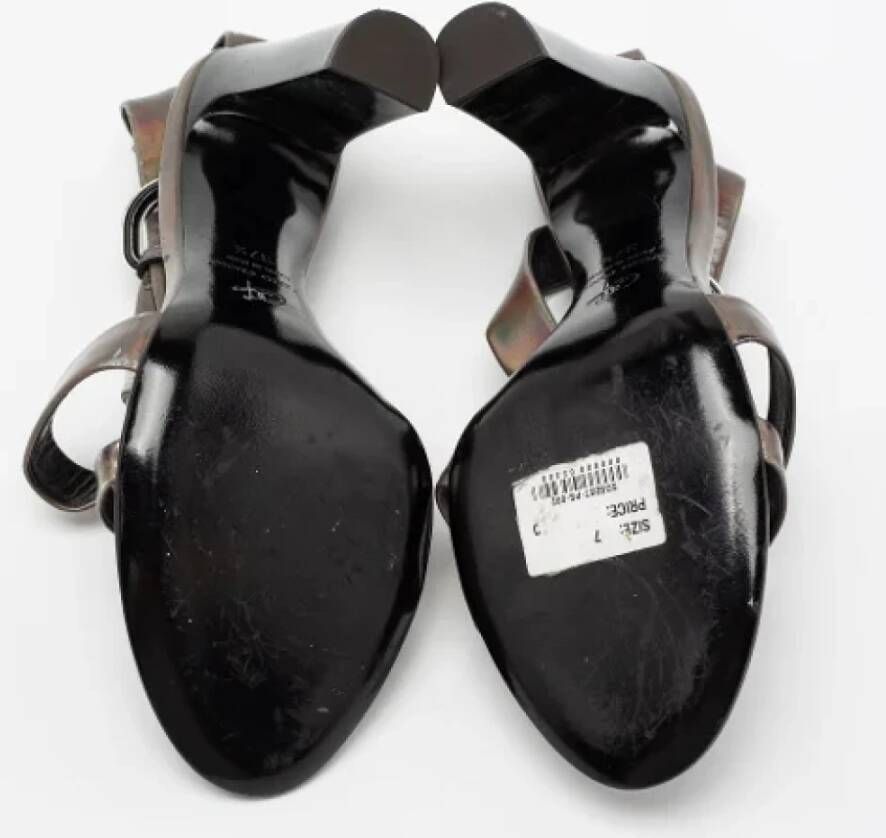 Proenza Schouler Pre-owned Leather sandals Gray Dames