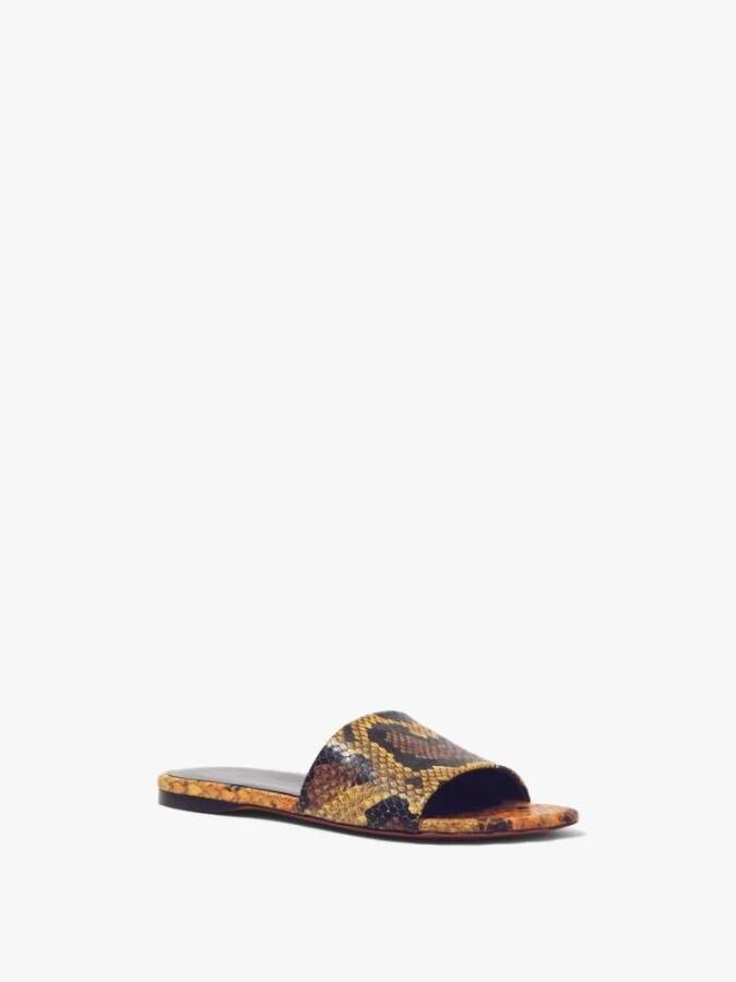 Proenza Schouler Python Leren Sculpt Slides Multicolor Dames