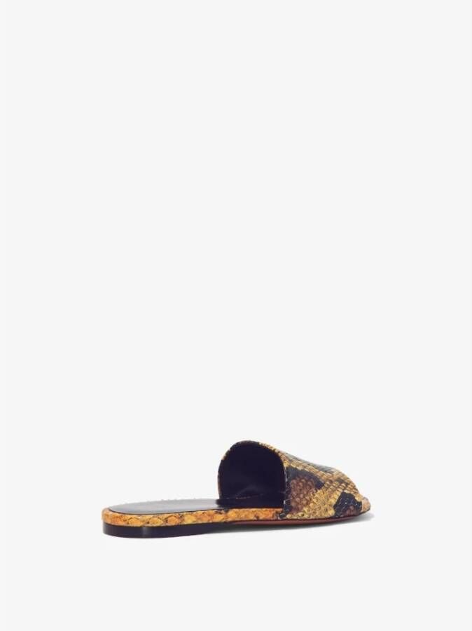 Proenza Schouler Python Leren Sculpt Slides Multicolor Dames