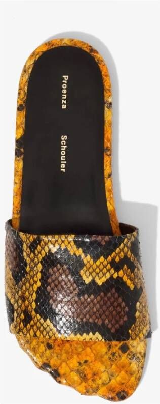 Proenza Schouler Python Leren Sculpt Slides Multicolor Dames