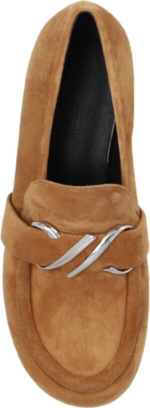 Proenza Schouler Suède loafers schoenen Brown Dames