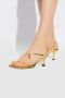 Proenza Schouler Vierkante sandalen met bandjes en hakken Yellow Dames - Thumbnail 2