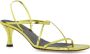 Proenza Schouler Vierkante sandalen met bandjes en hakken Yellow Dames - Thumbnail 4