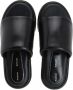Proenza Schouler Zwarte leren slide sandalen Black Dames - Thumbnail 4