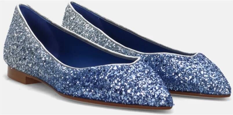 Prosperine Blauwe Sprankelende Platte Schoenen Blue Dames