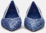 Prosperine Blauwe Sprankelende Platte Schoenen Blue Dames - Thumbnail 3