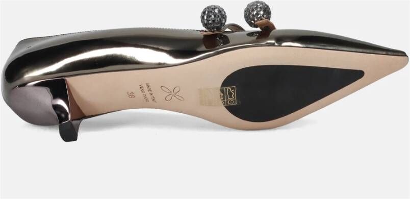Prosperine Elegante Zilveren Hak Pumps