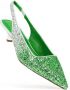 Prosperine Glitter Bicolor Leren Pumps Green Dames - Thumbnail 2