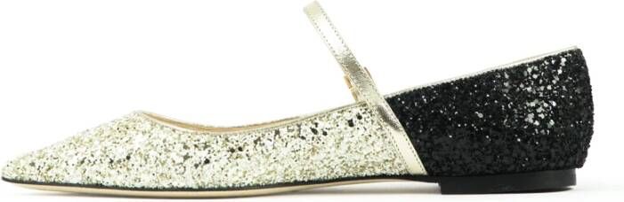Prosperine Glitter Bicolore Ballerina Leren Zool
