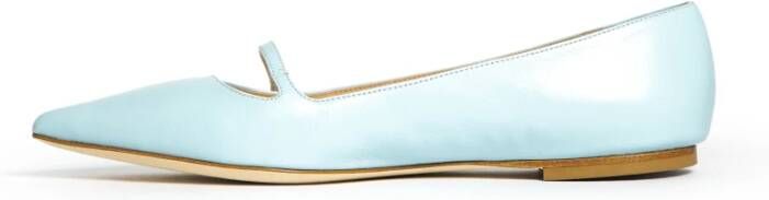 Prosperine Leren Ballerina Schoenen met Knoopdetail