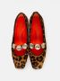 Prosperine Luipaardprint Ballerina met Juweelband Multicolor Dames - Thumbnail 4