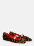 Prosperine Luipaardprint Ballerina met Juweelband Multicolor Dames - Thumbnail 5