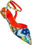 Prosperine Multicolor Stoffen Sandaal Leren Zool Multicolor Dames - Thumbnail 2