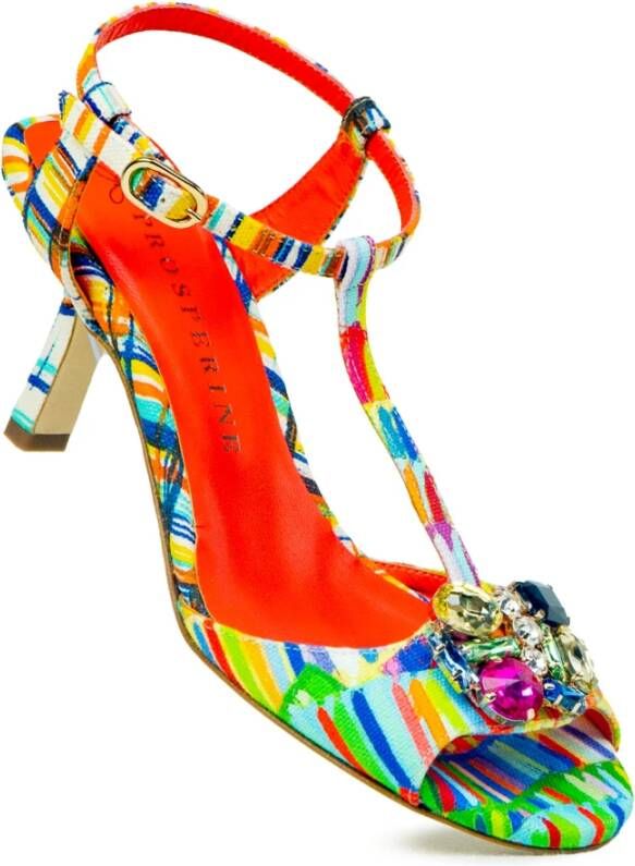 Prosperine Multicolor stoffen sandaal met 65 mm hak Multicolor Dames
