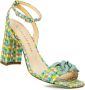 Prosperine Multicolor Stoffen Sandaal met Accessoire Multicolor Dames - Thumbnail 2