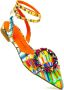 Prosperine Multicolor stoffen sandaal met enkelband Multicolor Dames - Thumbnail 2