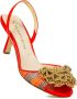 Prosperine Raffia en Nappa Sandaal Multicolor Dames - Thumbnail 2