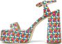 Prosperine Sandaal van geruite stof met 110 mm hak Multicolor Dames - Thumbnail 3