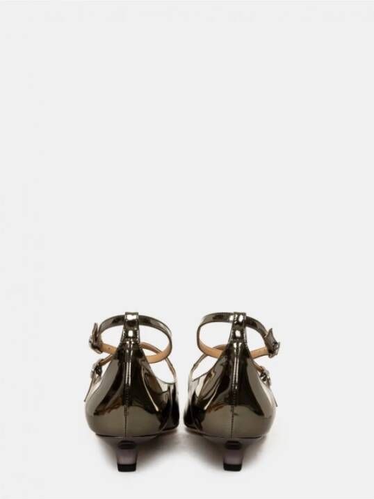 Prosperine Spiegelpumps met gespen Zilver