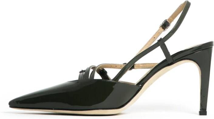 Prosperine Triple Buckle Patent Slingback Hakken